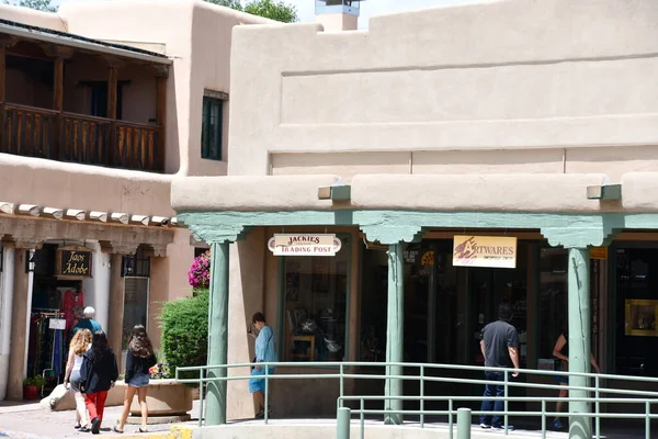 Taos Jul Taos New Mexico Seen July 2021 Center Shops — Stock Photo, Image