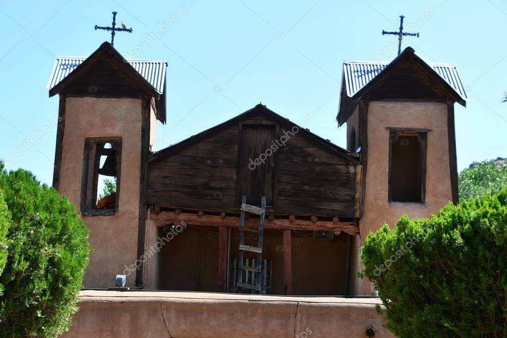 CHIMAYO NM 29 DE JUL Santuario de Chimayo en Chimayo, Nuevo México, visto el 29 de julio de