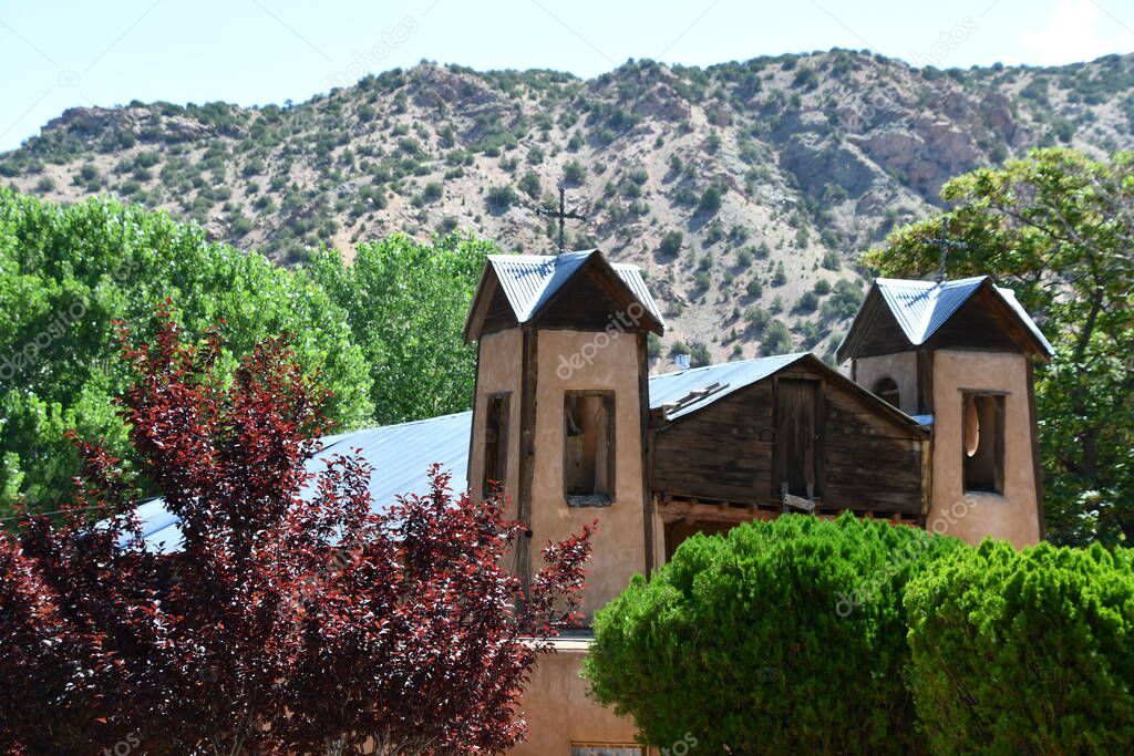 CHIMAYO NM 29 DE JUL Santuario de Chimayo en Chimayo, Nuevo México, visto el 29 de julio de