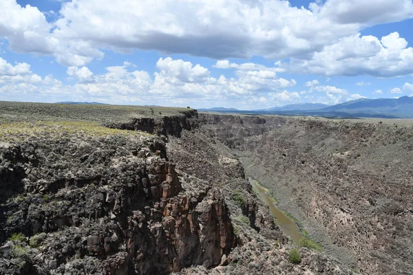 Vista Desde Puente Garganta Río Grande Taos Nuevo México —  Fotos de Stock