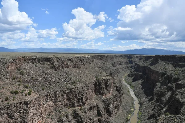 Vista Dal Ponte Delle Gole Rio Grande Taos Nuovo Messico — Foto Stock