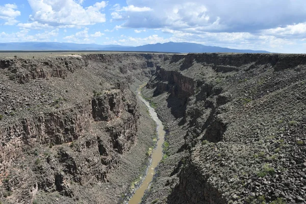 Vista Desde Puente Garganta Río Grande Taos Nuevo México —  Fotos de Stock