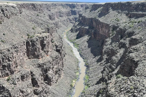 Вид Моста Ущелье Рио Гранде Таосе Штат Нью Мексико — стоковое фото