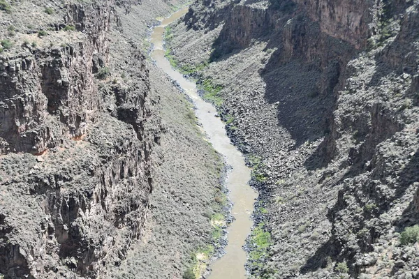 Vista Desde Puente Garganta Río Grande Taos Nuevo México —  Fotos de Stock