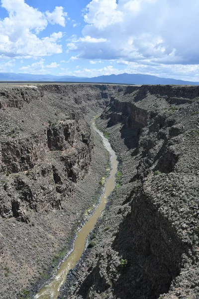 Vista Desde Puente Garganta Río Grande Taos Nuevo México —  Fotos de Stock