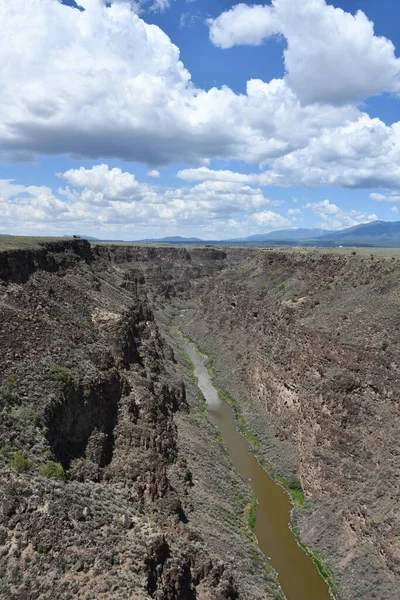 Pohled Mostu Rio Grande Taosu Nové Mexiko — Stock fotografie