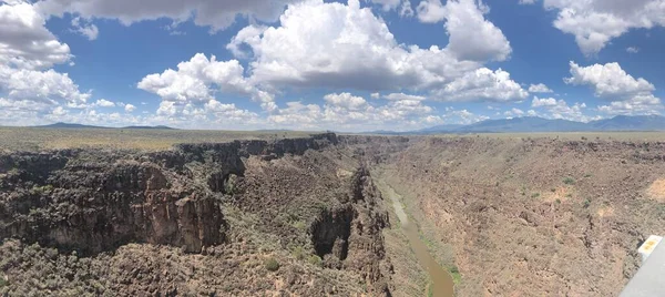 Pohled Mostu Rio Grande Taosu Nové Mexiko — Stock fotografie