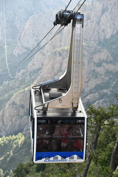 Albuquerque Jul Tramvaj Sandia Peak Albuquerque Nové Mexiko Jak Vidět — Stock fotografie