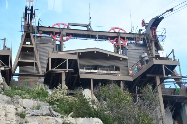 Albuquerque Jul Sandia Peak Tramway Albuquerque Novo México Como Visto — Fotografia de Stock