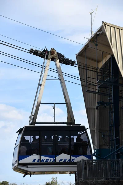 Albuquerque Lipca Sandia Peak Tramway Albuquerque Nowy Meksyk Jak Widać — Zdjęcie stockowe