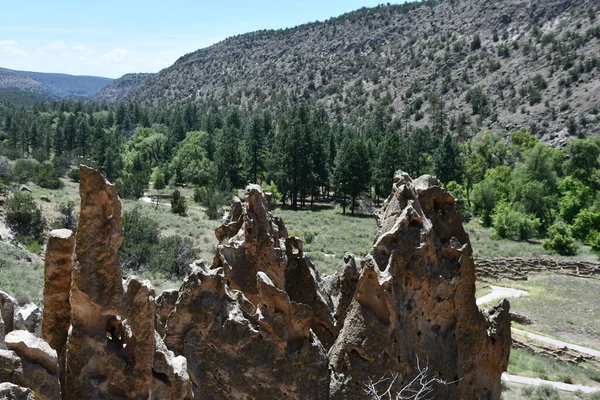 Los Alamos 7月30日 2021年7月30日に見られるように ニューメキシコ州ロスアラモスのバンデリエ国立記念碑 — ストック写真