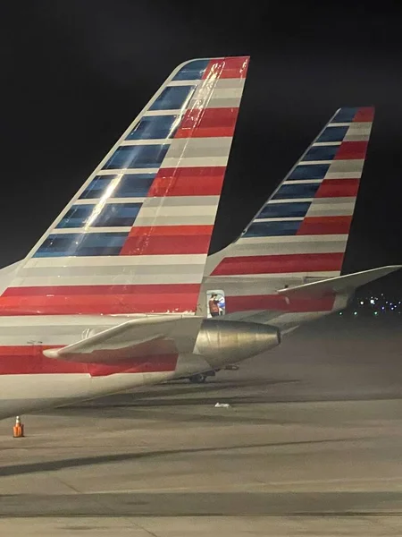 Albuquerque Jul Avions American Airlines Aéroport Abq Albuquerque Nouveau Mexique — Photo