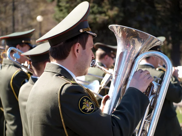 Military orchestra. War Parade — Stock Photo, Image