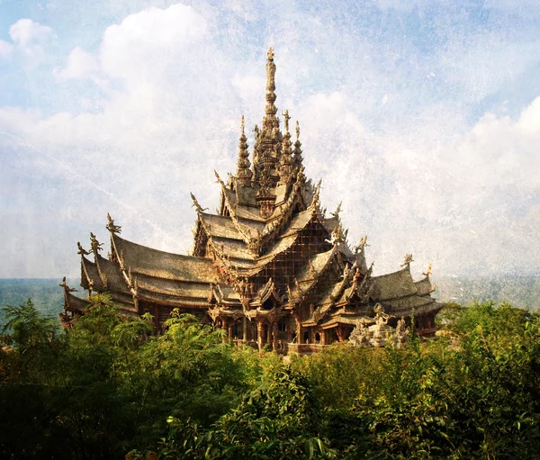 Temple de la vérité à Pattaya — Photo