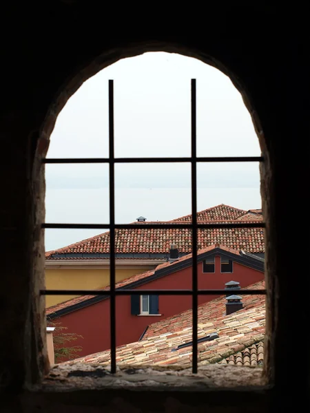 Scaligeri finestra del castello — Foto Stock