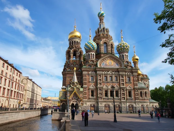 水疗中心-na-krovi 大教堂、 圣彼得堡 — 图库照片