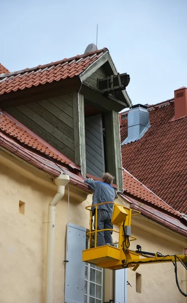 屋根の修理 — ストック写真