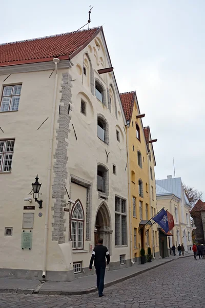 Hotel tiga bersaudara di Tallinn City — Stok Foto