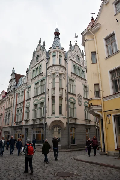 Straten van de stad tallinn — Stockfoto