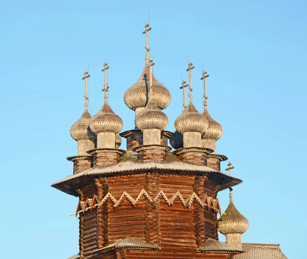 木志島の古い木造の修道院 ロシア カレリア — ストック写真