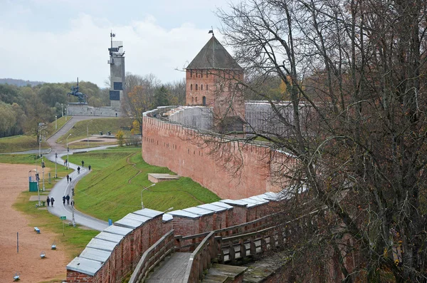 Novgorod Kremlin Autumn Season Veliky Novgorod Historical City Russia 1000 — Stock Photo, Image