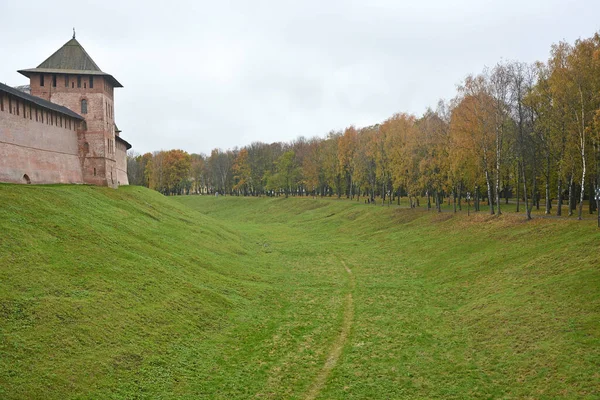 Novgorod Kremlin Autumn Season Veliky Novgorod Historical City Russia 1000 — Stock Photo, Image