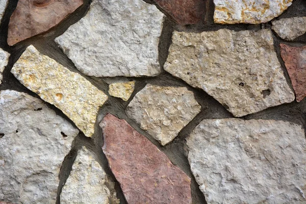 Textuur Van Verschillende Stenen Beton Het Plaatje Kan Als Achtergrond — Stockfoto