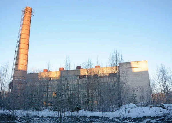 Ruskeala Karelia Rusya Terk Edilmiş Bir Mermer Kireç Fabrikasının Kalıntıları — Stok fotoğraf