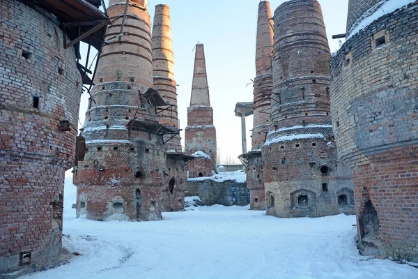 Restes Une Usine Abandonnée Marbre Chaux Ruskeala République Carélie Russie — Photo