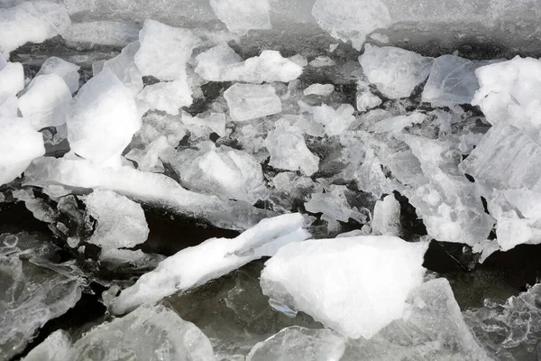 Kırık Buz Parçalarının Geçmişi Doku Desen Yakın Çekim — Stok fotoğraf