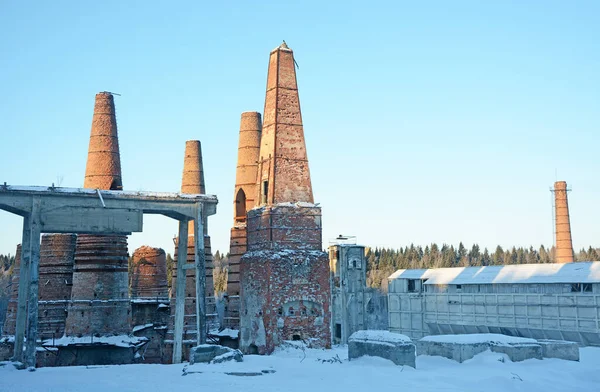Resten Van Een Verlaten Marmeren Kalkfabriek Ruskeala Republiek Karelië Rusland — Stockfoto