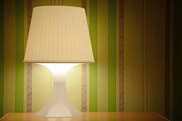 Лампа Зеленым Фоном — стоковое фото