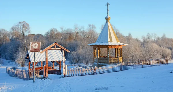 Tsaritsyn Vårbrunn Zaonezhye Karelen — Stockfoto