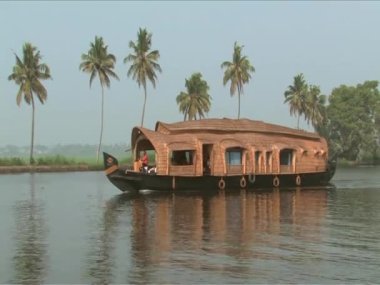 tekne-evi gezi önemsizden mase, su yolları, alleppey, Hindistan