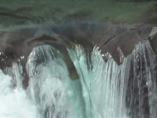Rear Guard Falls in MT Robson Park — Stock Video