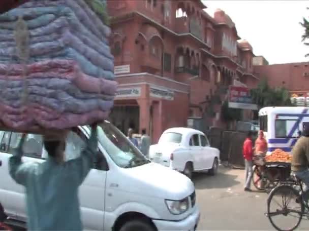 Verkehr in Indien — Stockvideo