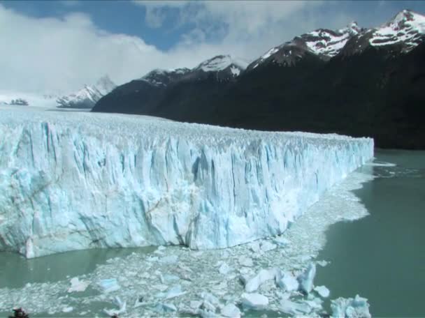 Льодовик Морено perito в Патагонії, Аргентина. — стокове відео