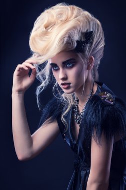 güzel vogue kız moda sanat portre
