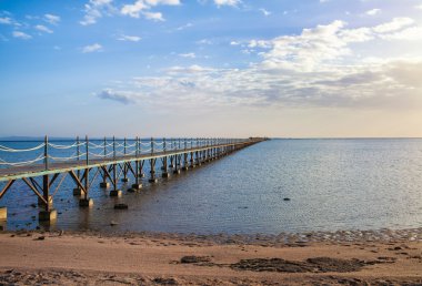 Deniz kıyısında plaj duba