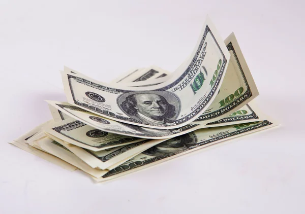 One hundred dollars pile — Stock Photo, Image