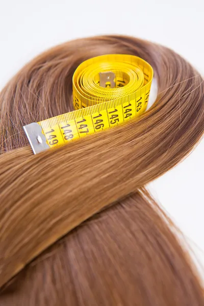Μαλλιά με μια μετρώντας ταινία Φωτογραφία Αρχείου