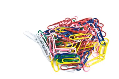 beyaz izole klip demet