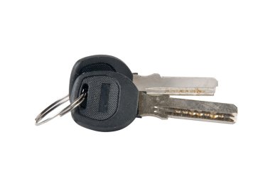 Anahtarlar beyaz üzerine izole edilmiş