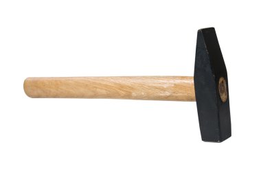 Çekiç beyaz üzerine izole