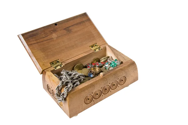 Jewelry box isolated on white — Stock Photo, Image