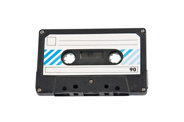 Audio cassette isolated on white — Stock Photo, Image