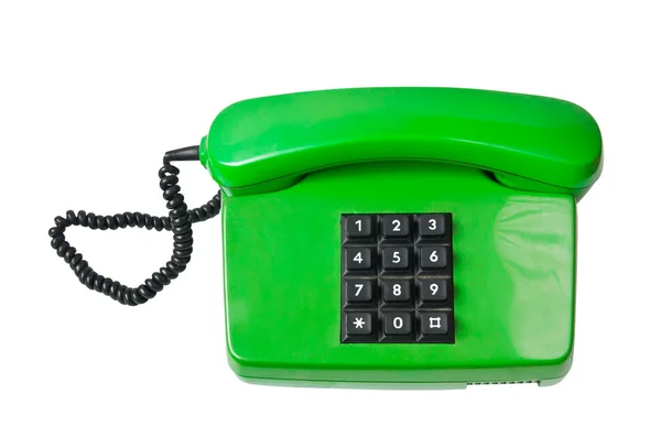 Yeşil telefon — Stok fotoğraf