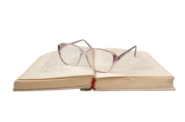 Lunettes et livre — Photo