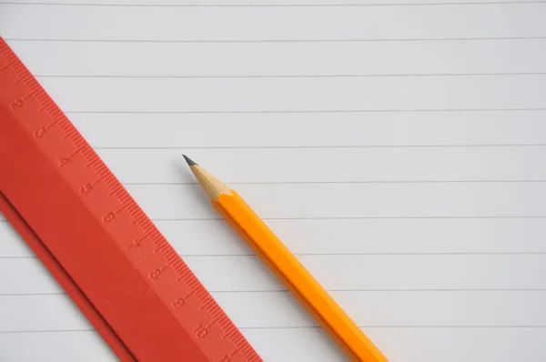 定規と鉛筆 — ストック写真