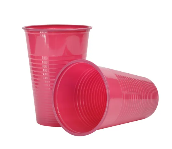 Due tazze di plastica — Foto Stock